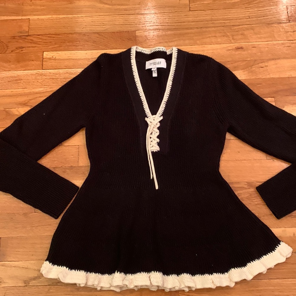 Derek Lam 10 Crosby Peplum Sweater